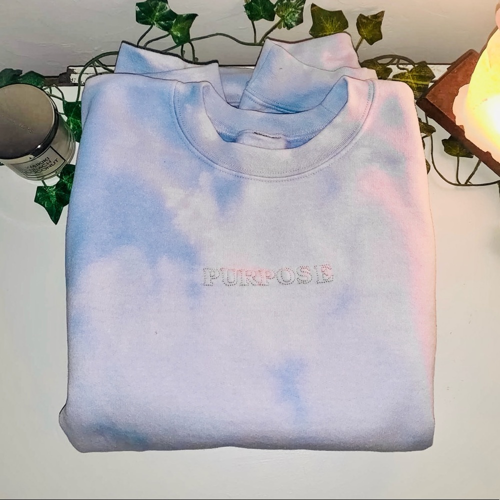 purpose embroidered crew neck 🤍